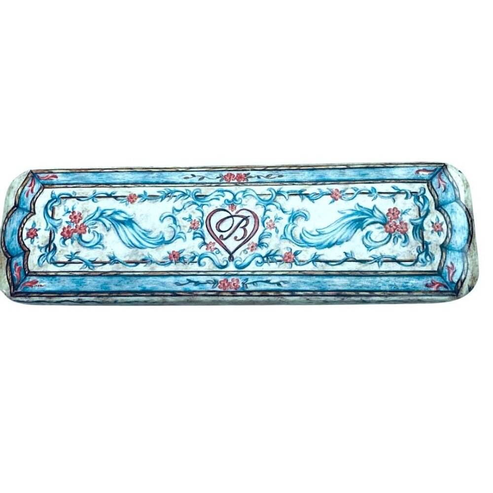 3.  Brighton Decorative Metal Watch Tin  With Floral & Heart Design - Preowned